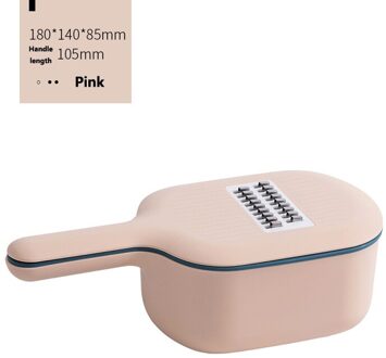 Jordan Judy Fruit Groente Snijder Kom Multifunctioneel Dunschiller Keuken Slicer Rasp Met Afvoer Mand Slicer Voor Voedsel Smart Home roze