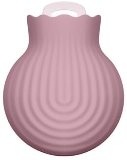 Jordan & Judy Warm Water Zak 313Ml Magnetron Verwarming Siliconen Fles Winter Heater Met Gebreide Cover Warmer Water fles Roze Paars