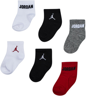 Jordan Kids Ankle 6 Pack Sokken Unisex - Zwart - Maat 12 - 24 MONTHS Black