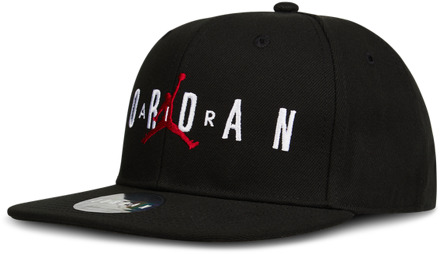 Jordan Kids Flat Visor Snapback Petten Unisex - Zwart - Maat Kids - One Size - Katoen Black