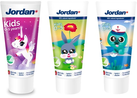 Jordan Kids - Tandpasta 0/5 Jaar - Milde Fruitsmaak - 50ml