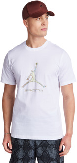 Jordan Mj Sport T-shirts Heren - Wit - Maat M - Katoen Jersey White
