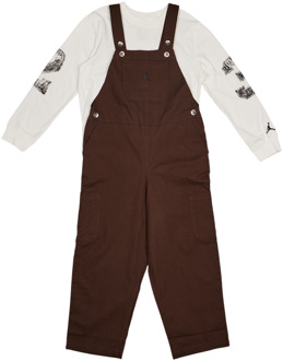 Jordan MVP Trainingspakken Peuter - Bruin - Maat 104 - 110 CM - Katoen Fleece Brown