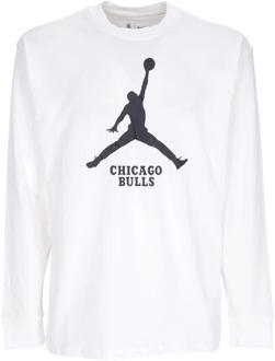 Jordan NBA Essentials Longsleeve T-shirt Jordan , White , Heren - Xl,L,M,S