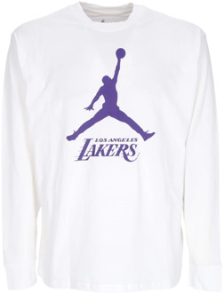 Jordan NBA Essentials Longsleeve Tee Jordan , White , Heren - Xl,L,S,Xs