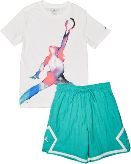 Jordan Poolside Tank Diamond Trainingspakken Peuter - Teal - Maat 98 - 104 CM - Poly Mesh