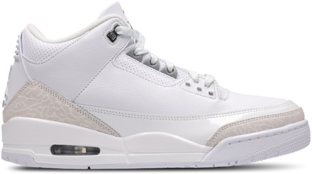 Jordan Retro 3 Pure Money Sneakers Heren - Wit - Maat 41 - Leer White