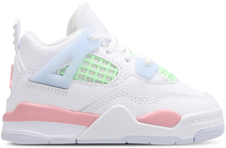 Jordan Retro 4 Babyschoenen - Wit - Maat 23.5 - Leer White
