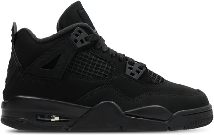 Jordan Retro 4 Kindersneakers - Zwart - Maat 36.5 - Leer Black