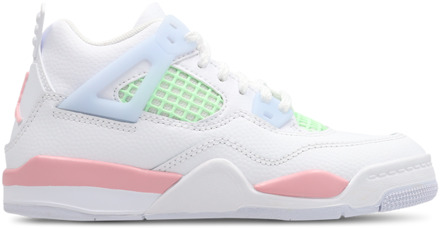 Jordan Retro 4 Peuterschoenen - Wit - Maat 33.5 - Leer White