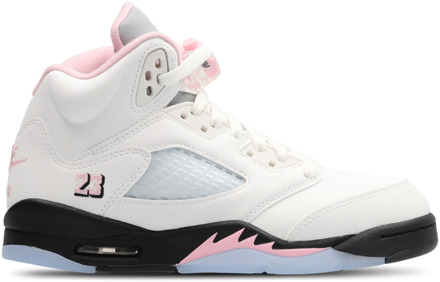 Jordan Retro 5 Kindersneakers - Wit - Maat 36.5 - Leer White