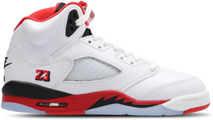 Jordan Retro 5 Kindersneakers - Wit - Maat 39 - Leer White