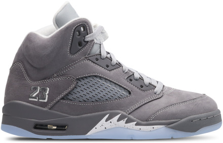Jordan Retro 5 Sneakers Heren - Grijs - Maat 42.5 - Leer Grey