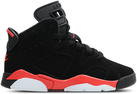 Jordan Retro 6 Peuterschoenen - Zwart - Maat 29.5 - Leer Black