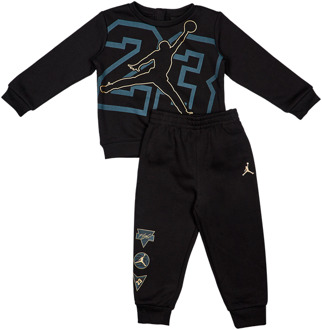 Jordan See Me Shine Trainingspakken Baby - Zwart - Maat 74 - 80 CM - Katoen Fleece Black
