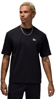 Jordan Sneaker Patch T-shirts Heren - Zwart - Maat XL - Katoen Jersey Black