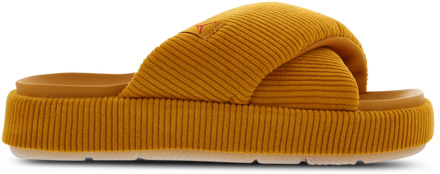 Jordan Sophia Slide Slippers en Sandalen Dames - Geel - Maat 40.5 - Mesh/Synthetisch Yellow
