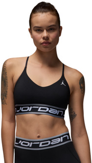 Jordan Sport Indy Sportbeha's/Sportvesten Dames - Zwart - Maat XS - Katoen Jersey Black