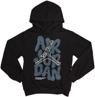 Jordan Spray Hoodies Kinder - Zwart - Maat 128 - 137 CM - Katoen Fleece Black