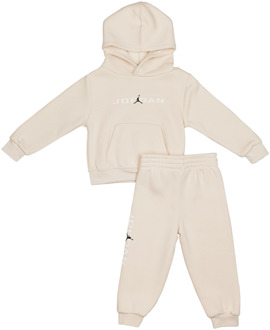 Jordan Stretch Trainingspakken Baby - Beige - Maat 74 - 80 CM - Katoen Fleece