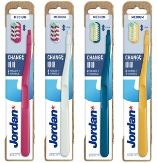 Jordan Tandenborstel Jordan Toothbrush Change Medium Assorted 1 st