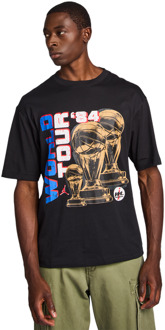 Jordan World Tour T-shirts Heren - Zwart - Maat M - Katoen Jersey Black