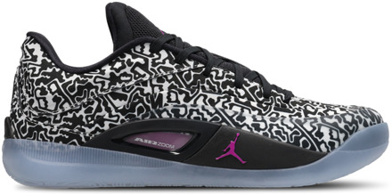 Jordan Zion Sneakers Heren - Zwart - Maat 45 - Leer Black