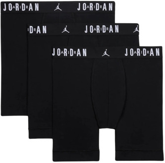 Jordan Zwart Heren Boxerset Logo Streep Jordan , Black , Heren - Xl,L,M,S