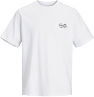 Jorsequoia Back Tee Crew Neck Jack & Jones , White , Heren - Xl,L