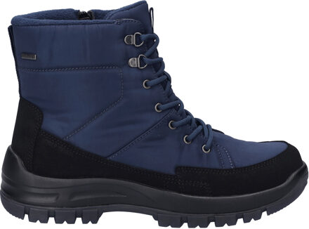 Josef Seibel Alaska 50 | Enkellaars voor Heren | zwart Zwart/blauw - EU 41