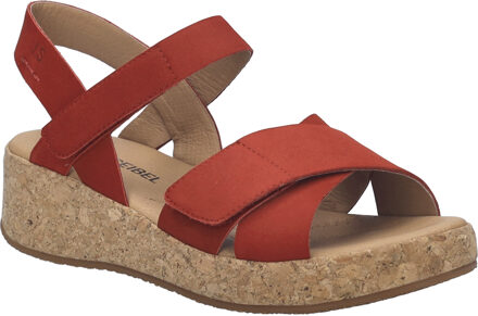 Josef Seibel Dames Sandaal Evita 03 in rood - EU 39