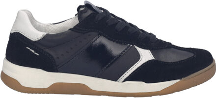 Josef Seibel Dames Sneaker Arleen 01 in zwart - maat EU 39 Zwart/wit
