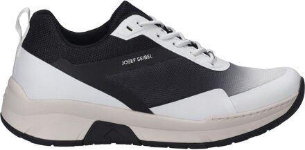 Josef Seibel Mitchell 51 | Sneaker voor Heren | zwart - maat EU 47 Zwart/wit