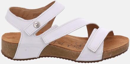 Josef Seibel Tonga 25 Wit - Josef Seibel Witte Leren Tussenstuk Dames Sandalen