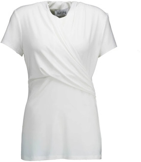 Joseph Ribkoff Elegante Gedrapeerde T-Shirt voor Dames Joseph Ribkoff , White , Dames - L,M,S