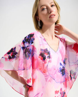 Joseph Ribkoff Top korte mouw 261777 - maat 42 Roze