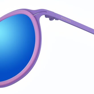 Jossie dameszonnebril van ovaal metaal Blauw