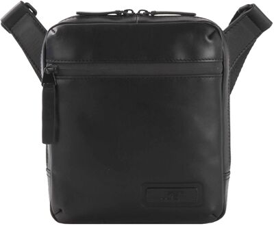 Jost Aarhus Shoulderbag XS black schoudertas heren Zwart - H 21 x B 18 x D 5 cm