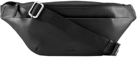 Jost Frankfurt Crossover Bag black crossbody tas heren Zwart - H 14 x B 36 x D 7 cm