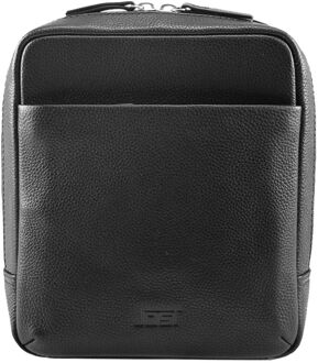 Jost Frankfurt Shoulderbag XS black schoudertas heren Zwart - H 21 x B 18 x D 6 cm