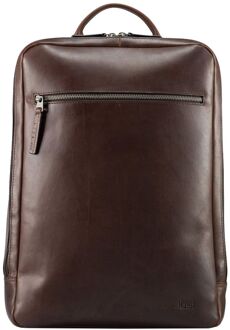 Jost Lund Daypack Backpack 2 Comp. brown Bruin - H 42 x B 30 x D 10 cm