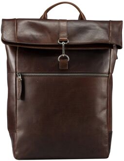 Jost Lund Messenger Backpack brown Bruin - H 44 x B 30 x D 10 cm