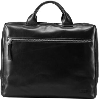 Jost Skagen Businessbag 1 Comp. black schoudertas heren Zwart - H 30 x B 38 x D 6 cm