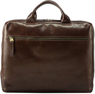 Jost Skagen Businessbag 1 Comp. brown schoudertas heren Bruin - H 30 x B 38 x D 6 cm