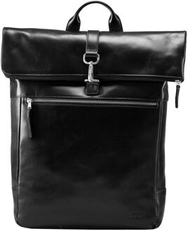 Jost Skagen Messenger laptop laptop rugzak black Zwart - H 44 x B 30 x D 10 cm