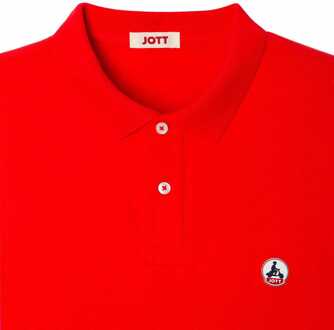 JOTT Men's JOTT Marbella Polo Shirt in Red Rood
