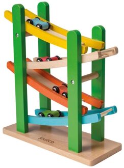 Jouéco Houten Helling Racebaan 5-delig Multikleur