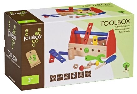 Joueco Houten Speelgoed Gereedschapskist Multikleur