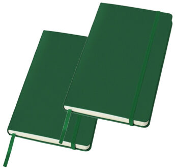 JournalBooks notitieboekje gelinieerd A5 hardcover - 2x - Notitieboek Groen