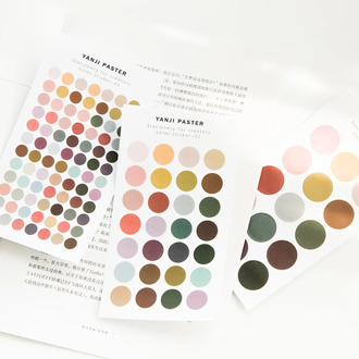 Journamm 3pcs/pack Dot Sakura Chrysanthemum Decorative Washi Paper Sticker Scrapbooking Sticky Label Diary Stationery Stickers